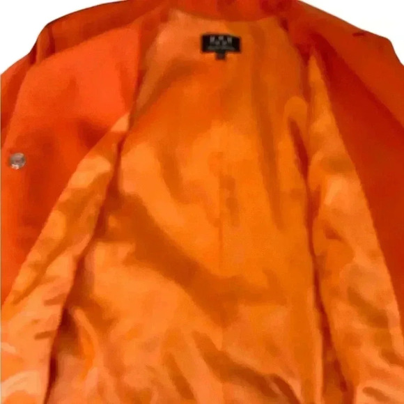 NEW 🌼  Vibrant “David Meister” Orange Blazer, Sz 12 - Picture 6 of 7
